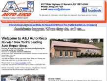 Tablet Screenshot of ajautoreco.com